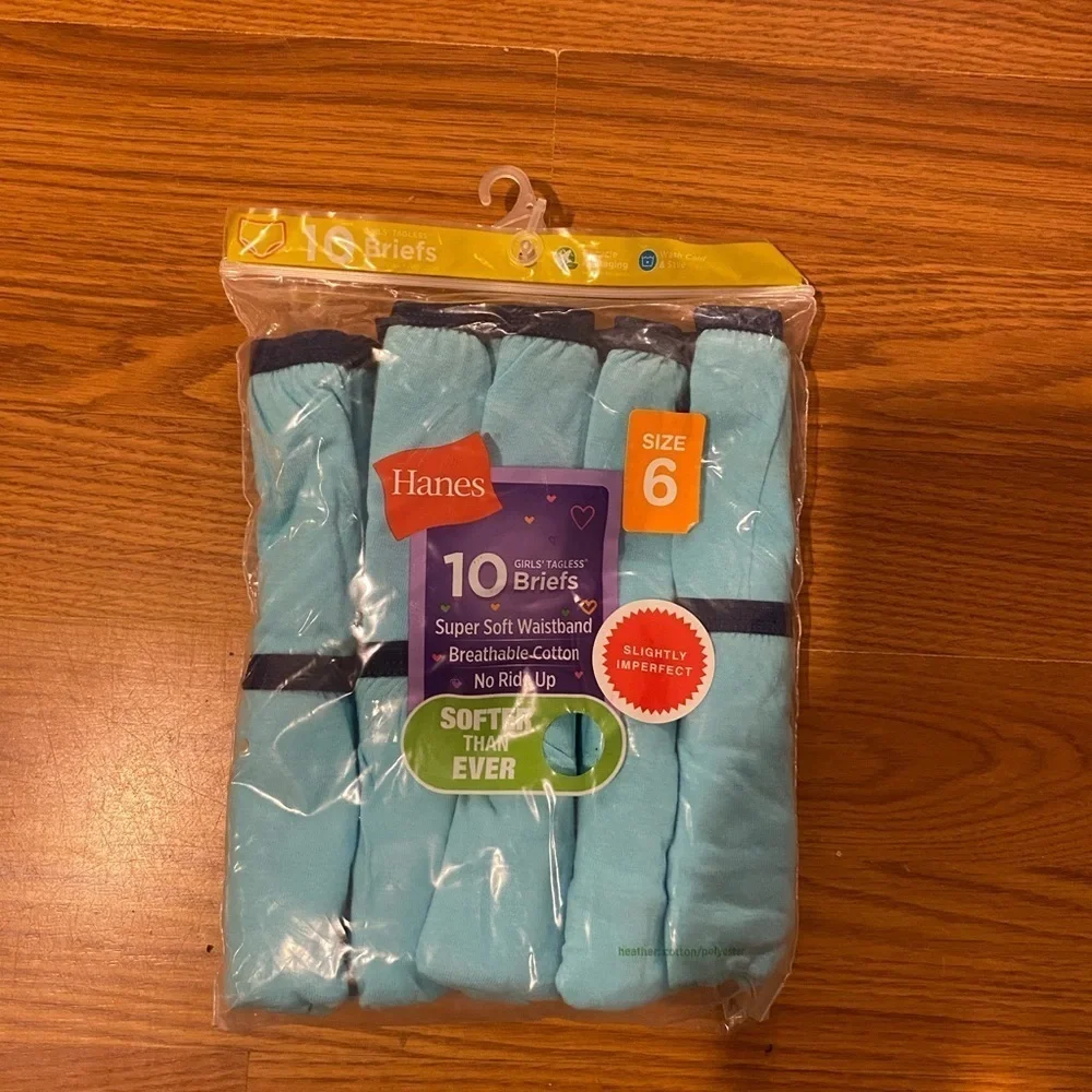 Hanes girls tagless